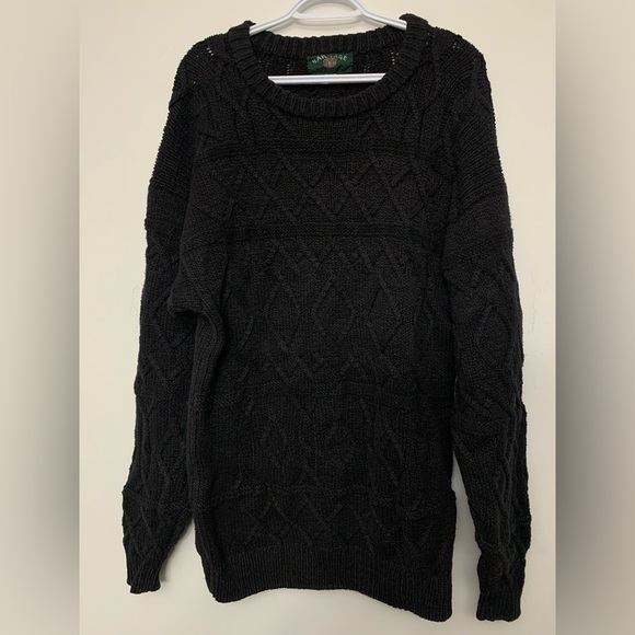 Vintage Sweaters - Vintage crewneck wool long sweater size large